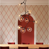 vertical installation bubble chandelier